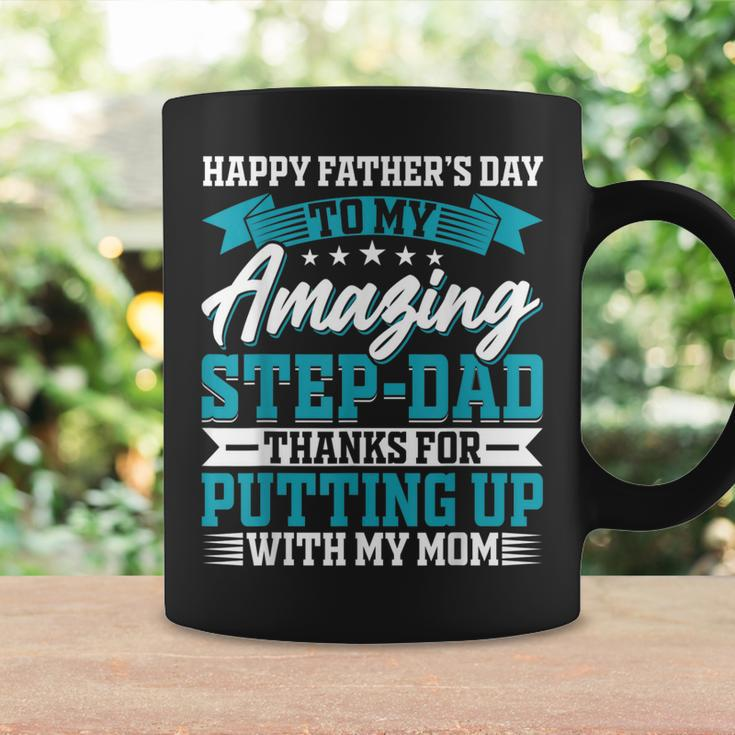 Happy Father’S Day To My Amazing Step-Dad - Fathers Day Coffee Mug Gifts ideas