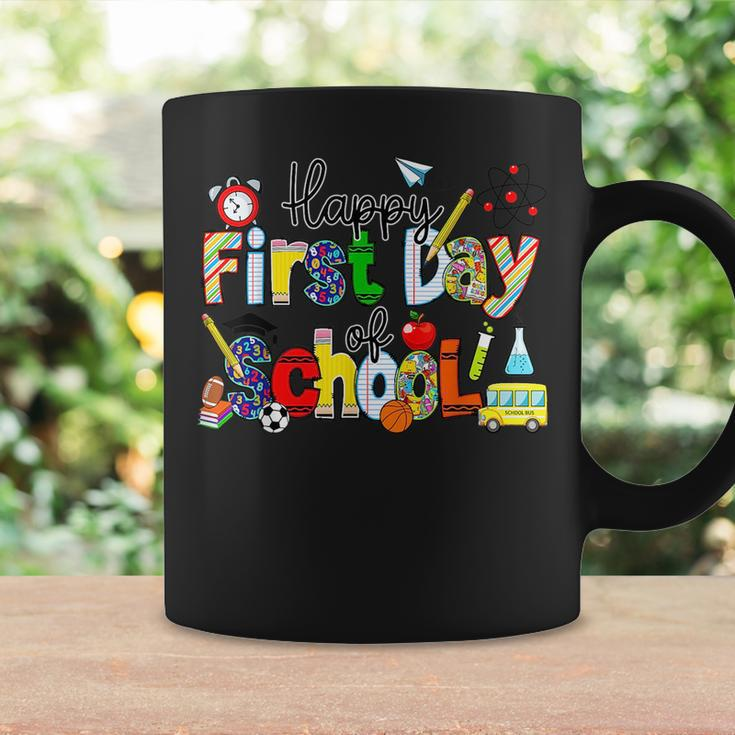 Happy First Day Of School Teachers Students Back To School Coffee Mug Gifts ideas
