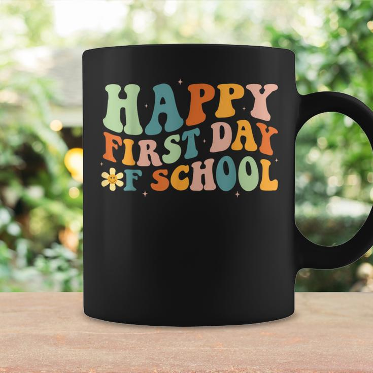 Happy First Day Of School Groovy Back To School Teacher Coffee Mug Gifts ideas
