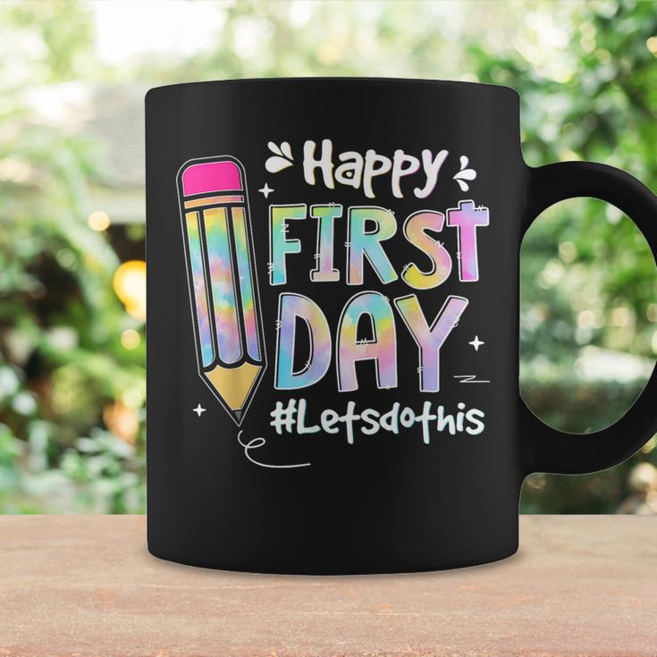Happy First Day Lets Do This Welcome Back To School Tie Dye Coffee Mug Gifts ideas