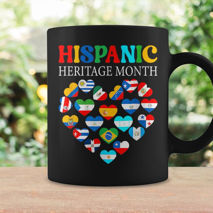 Happy National Hispanic Heritage Month All Countries Heart Coffee Mug Gifts ideas