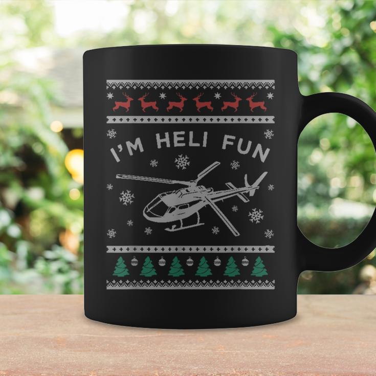 Helicopter Ugly Christmas Sweater Heli Pilot Coffee Mug Gifts ideas