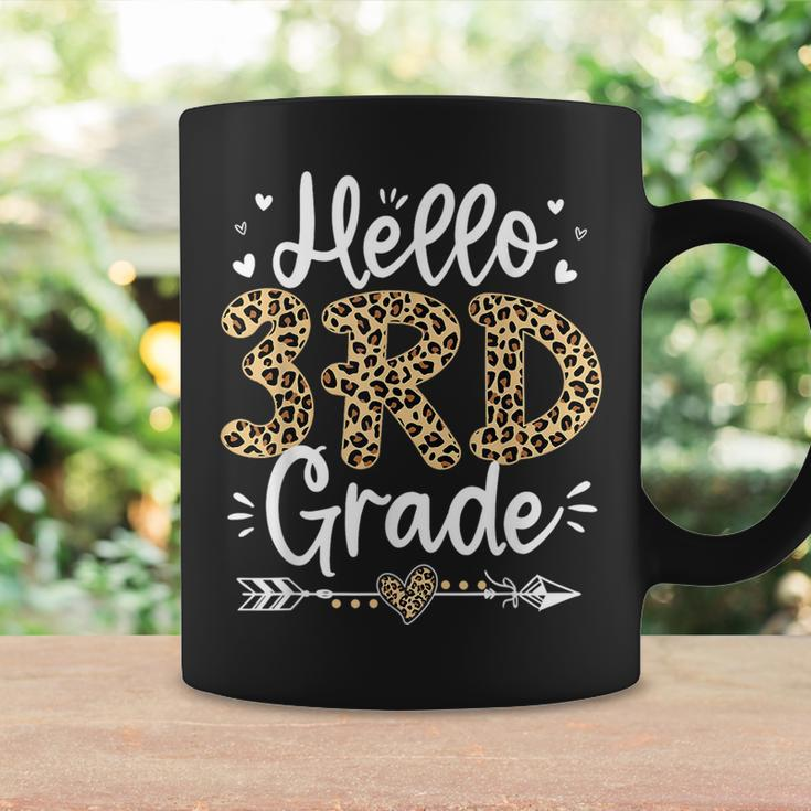 Hello 3Rd Grade Leopard Teacher Student Back To School Girls Coffee Mug Gifts ideas