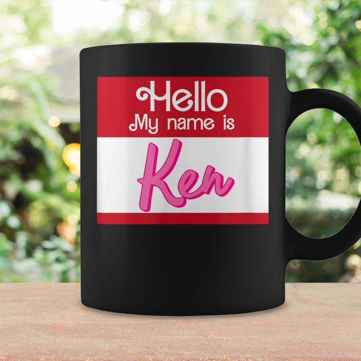Hello My Name Is Ken Halloween Name Tag Personalized Coffee Mug Gifts ideas