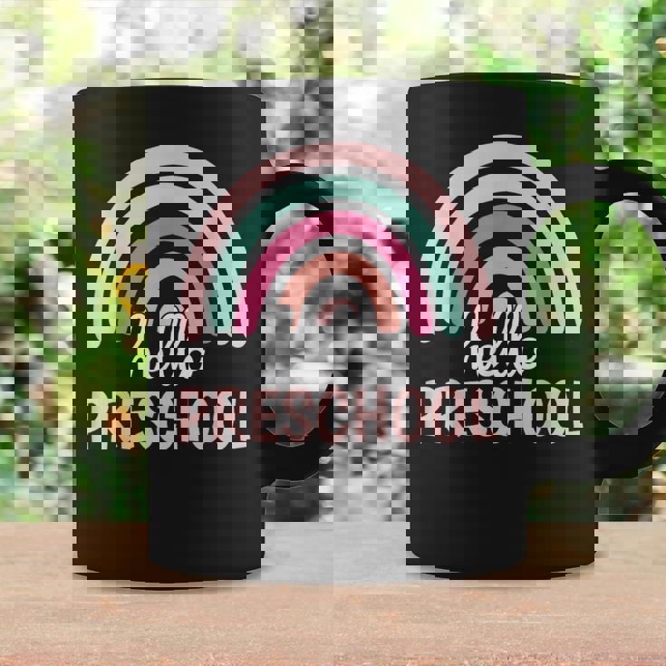 Hello Preschool Back To School Kindergarten Teacher Rainbow Coffee Mug Gifts ideas