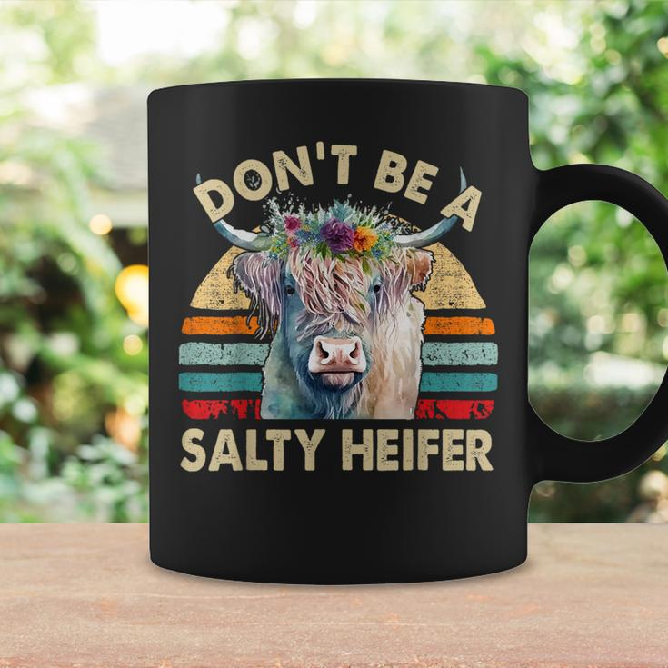 Highland Cow- Dont Be Salty Heifer Girl Toddler Coffee Mug Gifts ideas