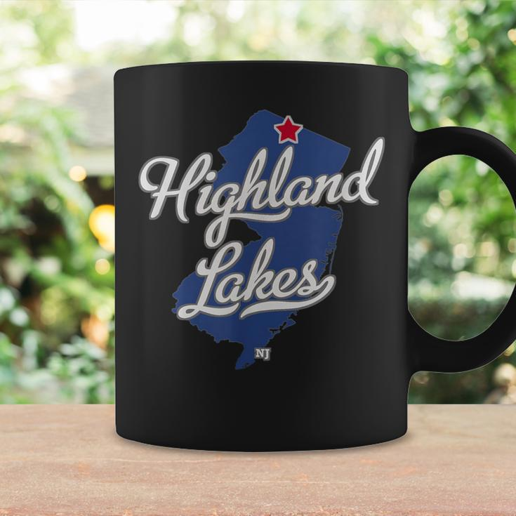 Highland Lakes New Jersey Nj Map Coffee Mug Gifts ideas