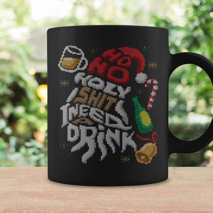Ho Ho Holy Shit I Need A Drink Beer Ugly Christmas Sweater Coffee Mug Gifts ideas