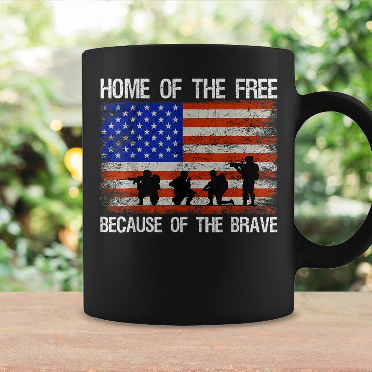 Home Of The Free Because Of The Brave Veteran American Flag Coffee Mug Gifts ideas