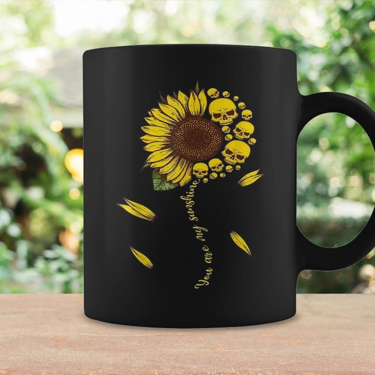 Horror Skulls Yellow Sunflower You Are My Sunshine Sunflower Coffee Mug Gifts ideas