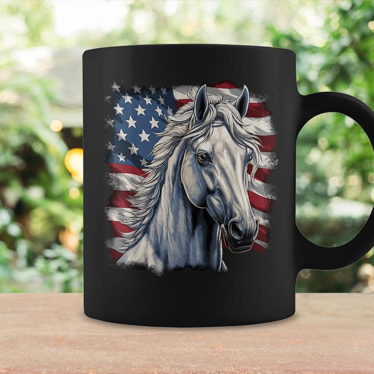 Horse With Usa Flag Horseback Riding Equestrian Coffee Mug Gifts ideas