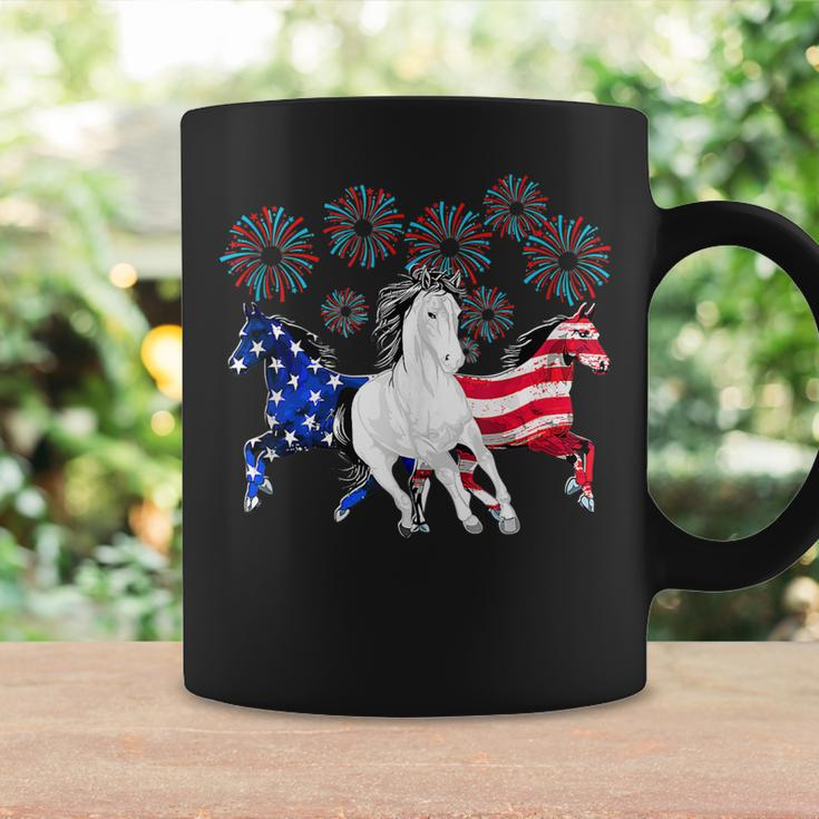 Horses Fireworks 4Th Of July Us Independence Day Coffee Mug Gifts ideas