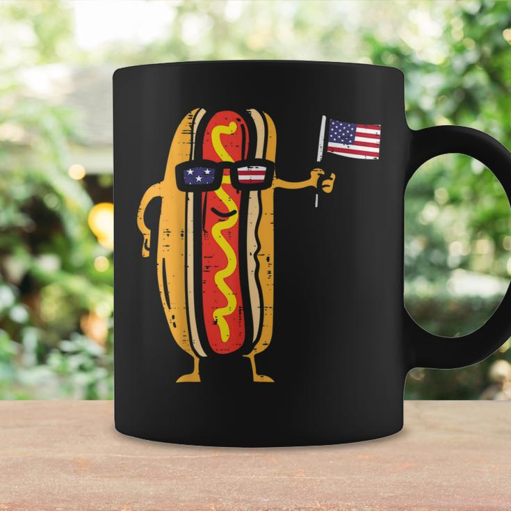 Hotdog Sunglasses American Flag Usa Funny 4Th Of July Fourth Coffee Mug Gifts ideas