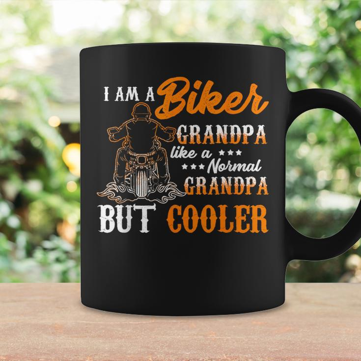 I Am Biker Grandpa Like A Normal Grandpa But Cooler Coffee Mug Gifts ideas