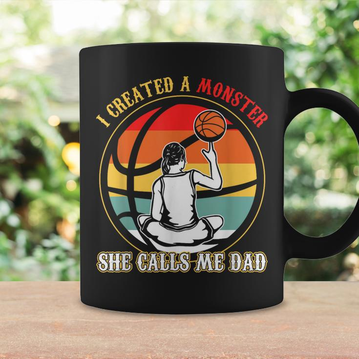 I Created A Monster She Call Me Dad Basketball Coffee Mug Gifts ideas
