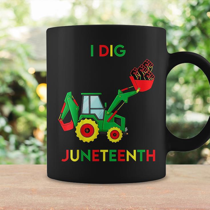 I Dig Junenth Fists Tractor Funny Toddler Boys Coffee Mug Gifts ideas