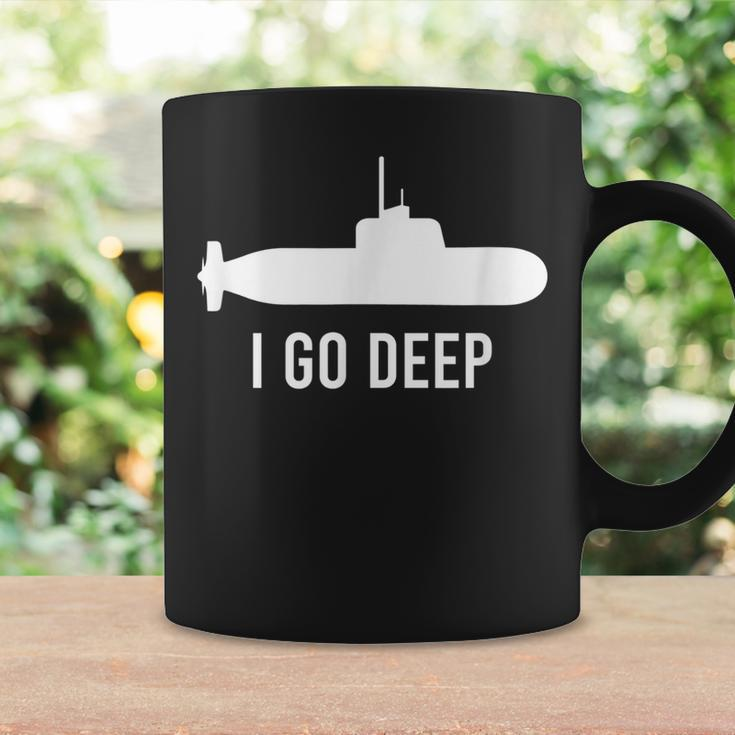 I Go Deep Submarine Adult Humor Funny Graphic Coffee Mug Gifts ideas
