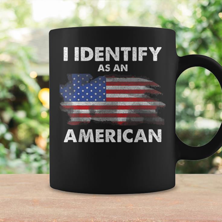 I Identify As An American Politics Us Flag Proud American Coffee Mug Gifts ideas