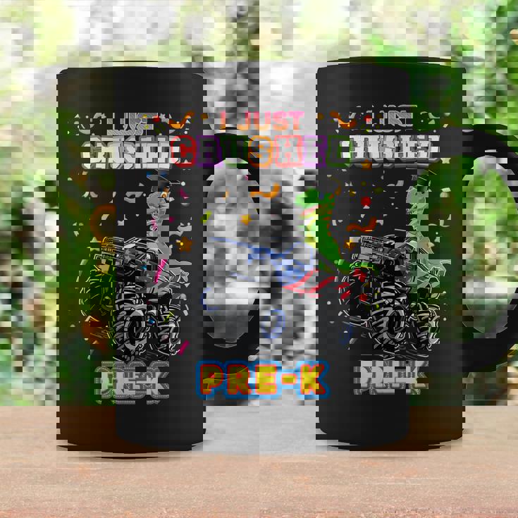 I Just Crushed Prek Monster Car Dinosaur Graduate Truck Coffee Mug Gifts ideas