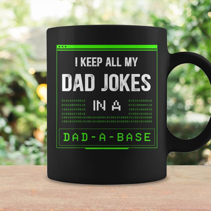 I Keep All My Dad Jokes In A Dad-A-Base Funny Father Saying Coffee Mug Gifts ideas