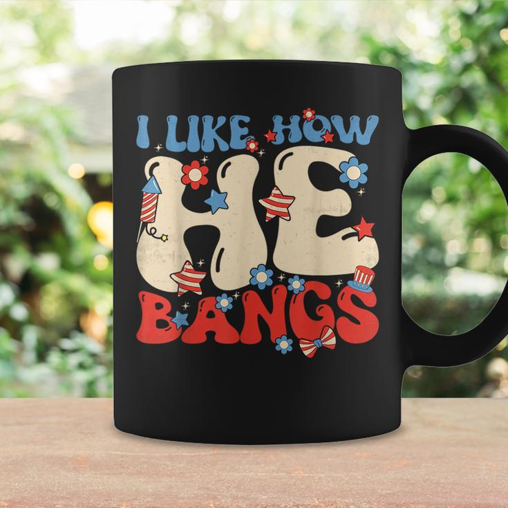 I Like How He Bangs Funny Groovy Couple 4Th Of July Coffee Mug Gifts ideas