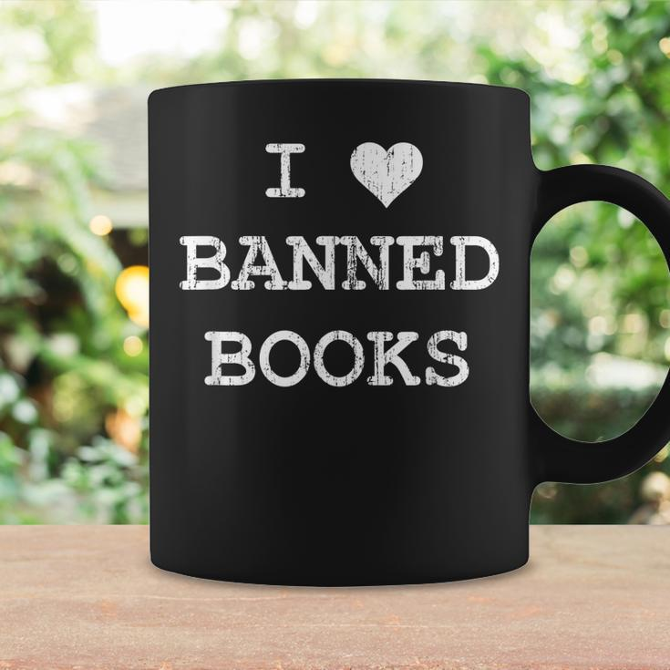 I Love Banned Books Librarian Teacher Literature Coffee Mug Gifts ideas