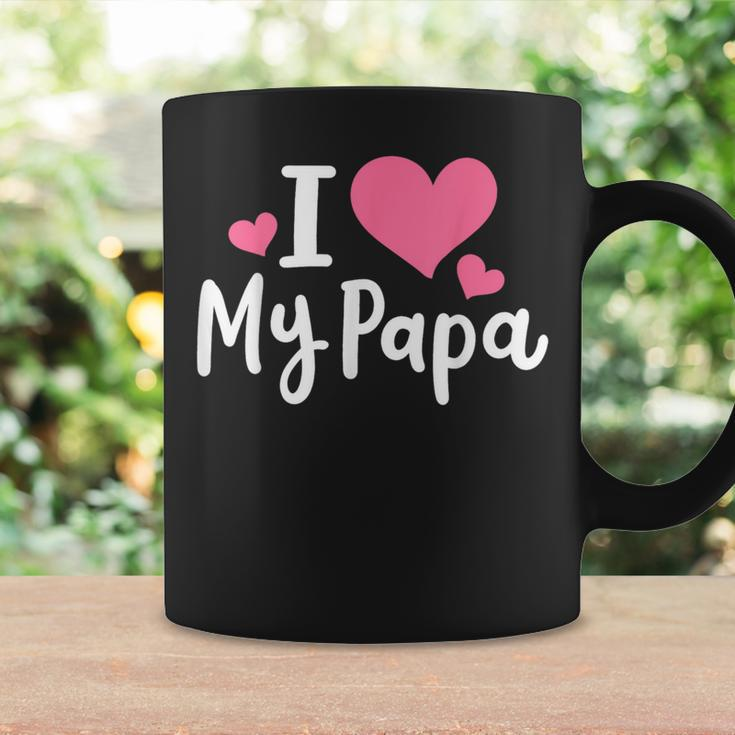 I Love My Papa Awesome Heart Dad Fathers Day Cool Kids Coffee Mug Gifts ideas