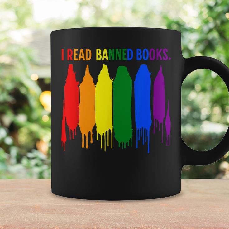 I Read Banned Books Week Rainbow Lgbt Book Lover Teacher Coffee Mug Gifts ideas