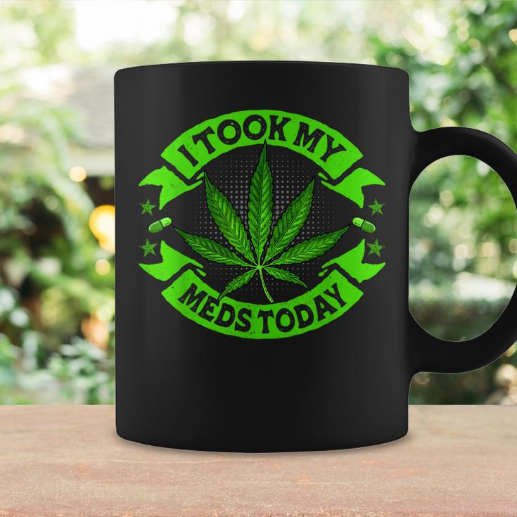 I Took My Meds Today Funny Weed Cannabis Marijuana Coffee Mug Gifts ideas