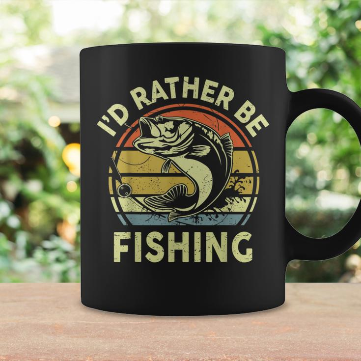 Id Rather Be Fishing- Fly Bass Fish Funny Fisherman Dad Coffee Mug Gifts ideas