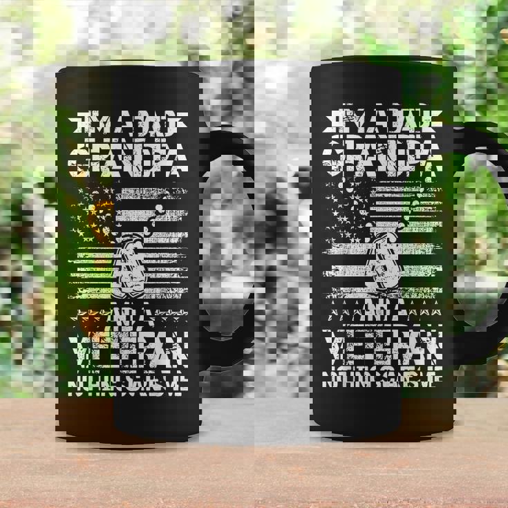 Im A Dad Grandpa And A Veteran Nothing Scares Me Gift For Mens Veteran Funny Gifts Coffee Mug Gifts ideas