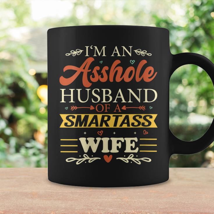 Im An Asshole Husband Of A Smartass Wife Funny Gift For Womens Gift For Women Coffee Mug Gifts ideas