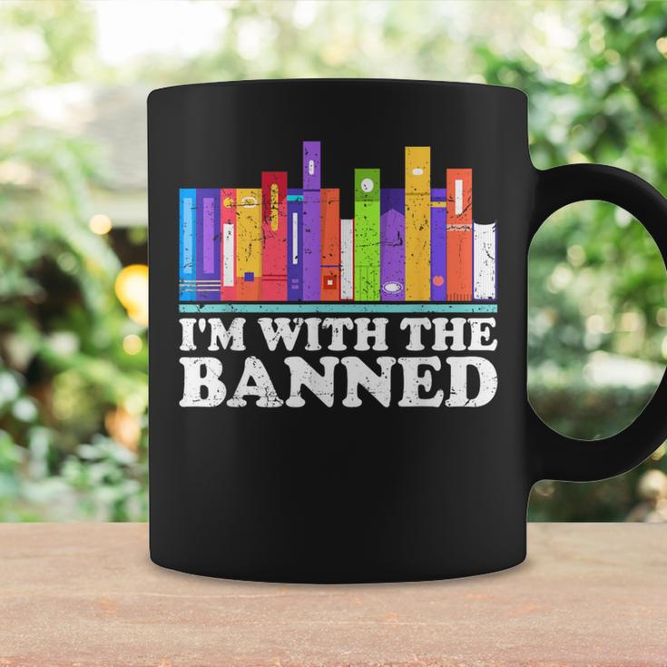 I'm With The Banned Books I Read Banned Books Lovers Library Coffee Mug Gifts ideas