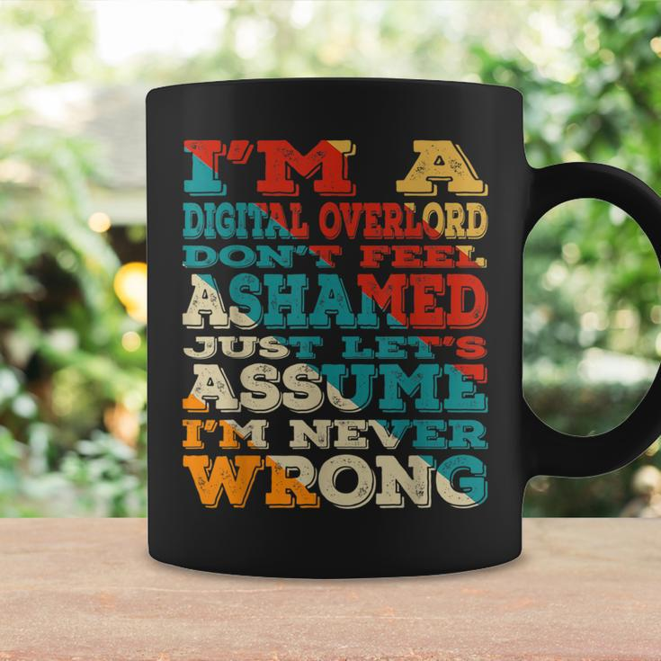 I'm A Digital Overlord Don't Feel Ashamed Vintage Style Coffee Mug Gifts ideas