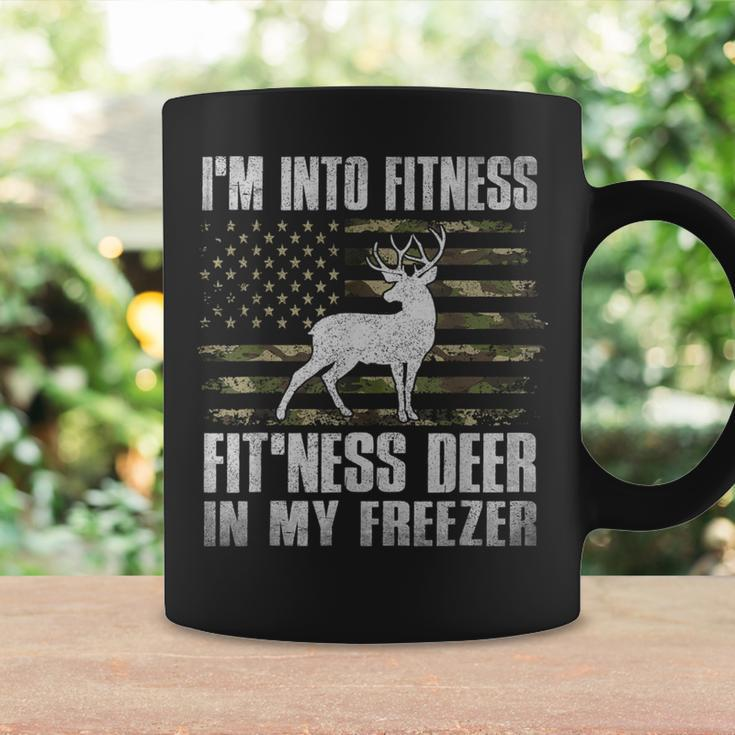 I'm Into Fitness Fit'ness Deer In My Freezer Hunting Hunter Coffee Mug Gifts ideas