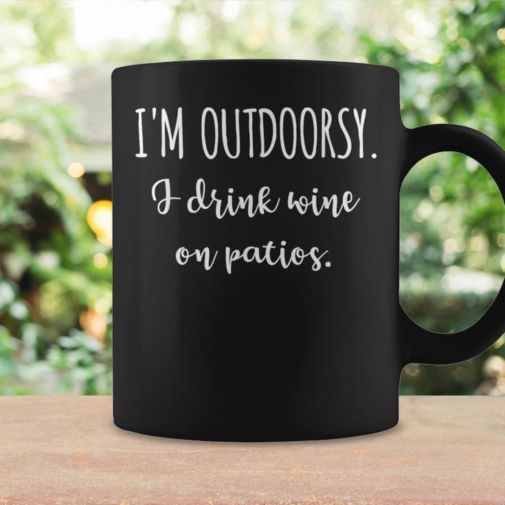 I'm Outdoorsy I Drink Wine On Patios Wine Coffee Mug Gifts ideas