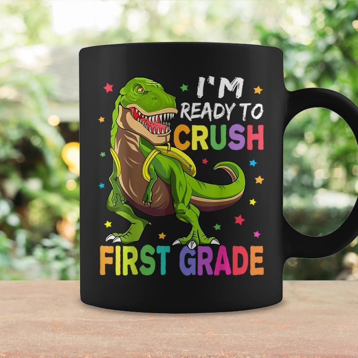 Im Ready To Crush 1St Grade Dinosaur Back To School Coffee Mug Gifts ideas