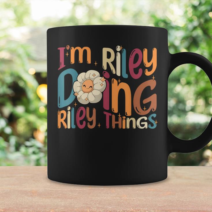 Im Riley Doing Riley Things Funny Groovy Retro Riley Coffee Mug Gifts ideas
