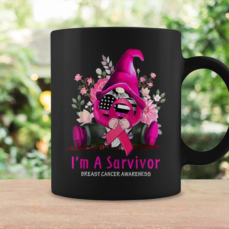 I’M A Survivor Breast Cancer Awareness Gnome Pink Ribbon Coffee Mug Gifts ideas