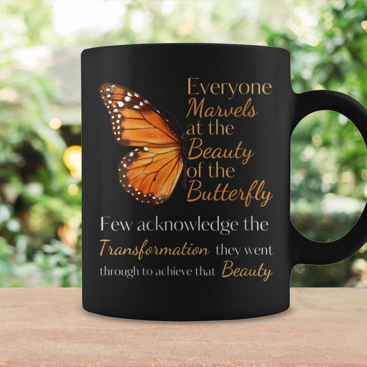 Inspirational Butterfly Transformation Quote Coffee Mug Gifts ideas