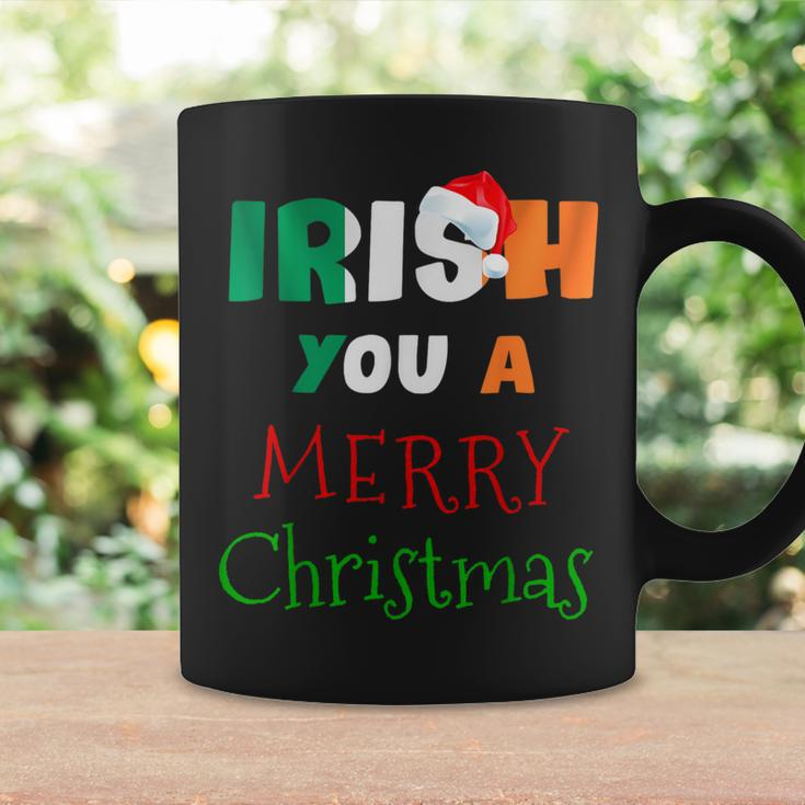 Irish You A Merry Christmas Ireland Flag Xmas Holidays Coffee Mug Gifts ideas