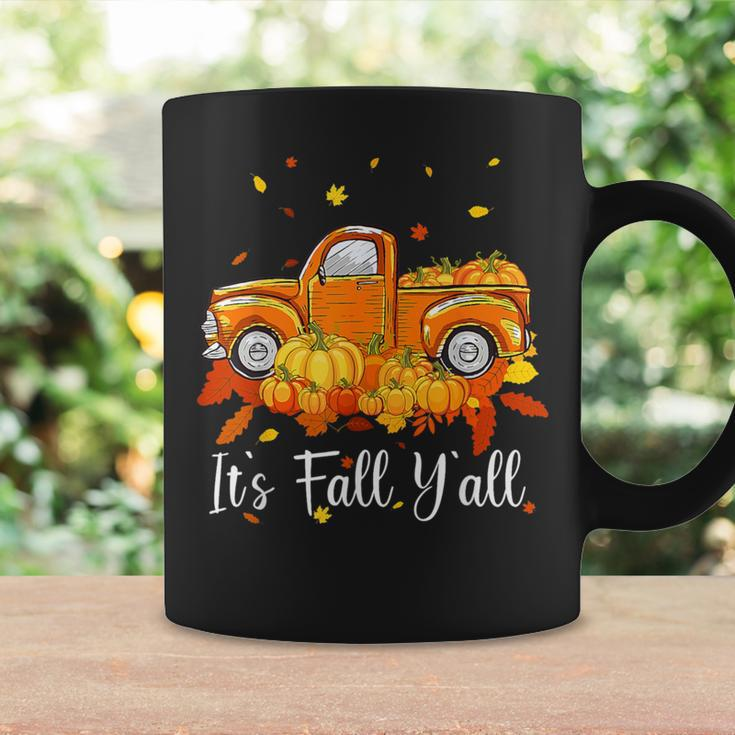 It's Fall Y'all Pumpkin Truck Autumn Tree Hello Fall Coffee Mug Gifts ideas