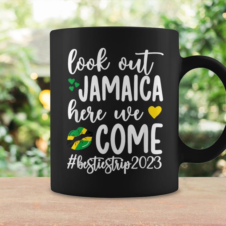 Jamaica Here We Come Besties Trip 2023 Best Friend Vacation Coffee Mug Gifts ideas
