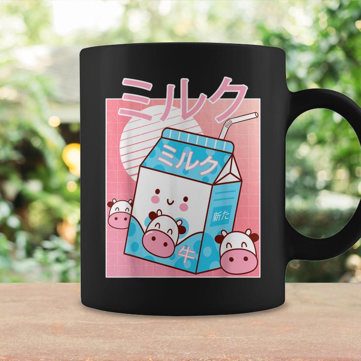 Japanese Kawaii Cow Milk Shake Carton Funny Retro 90S Coffee Mug Gifts ideas