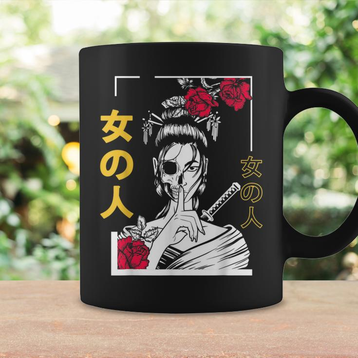 Japanese Samurai Floral Warrior Geisha Woman Tokyo Anime Coffee Mug Gifts ideas