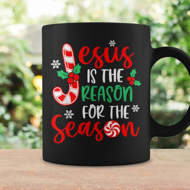 Jesus Is The Reason For The Season Christmas Xmas Candy Cane Coffee Mug Gifts ideas