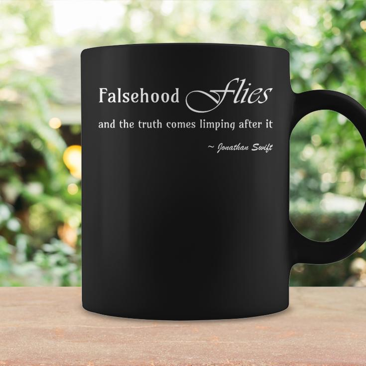 Jonathan Swift Quote Falsehood Flies Coffee Mug Gifts ideas