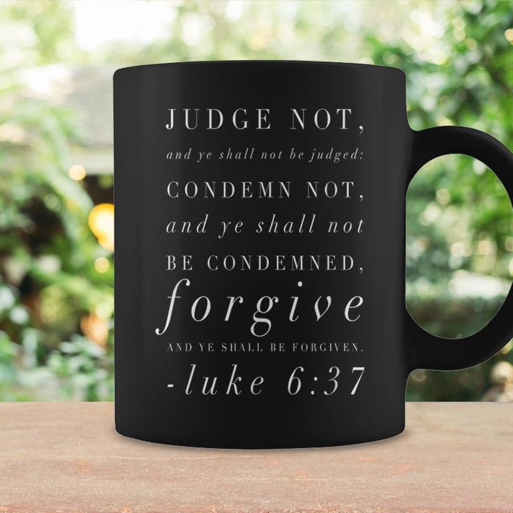 Judge Not And Ye Shall Not Be Judged Luke 637 Coffee Mug Gifts ideas