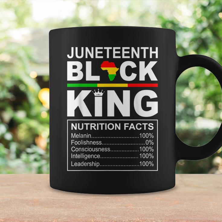 Junenth Black King Nutrition Facts Fathersday Blackfather Coffee Mug Gifts ideas