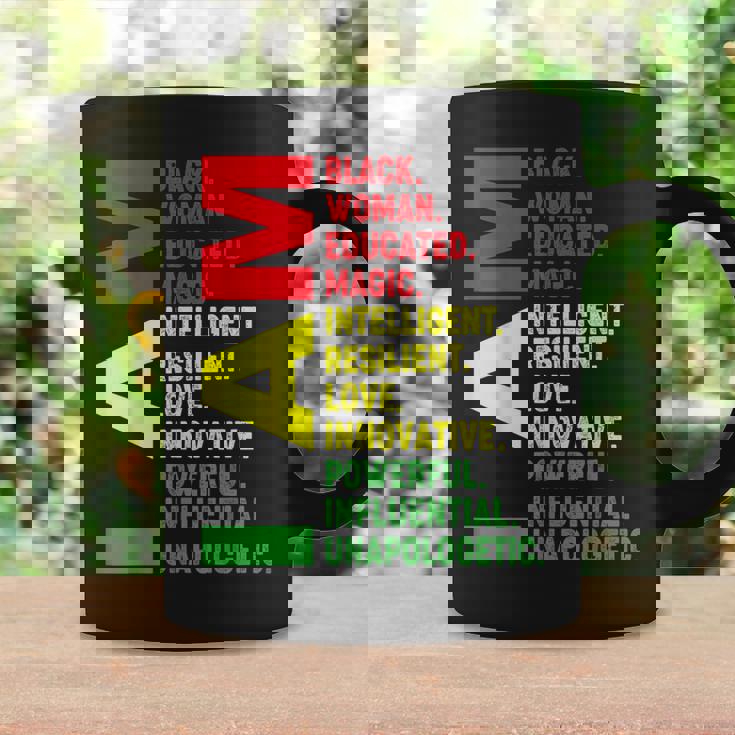Junenth Proud Black Woman Queen African American Melanin Coffee Mug Gifts ideas